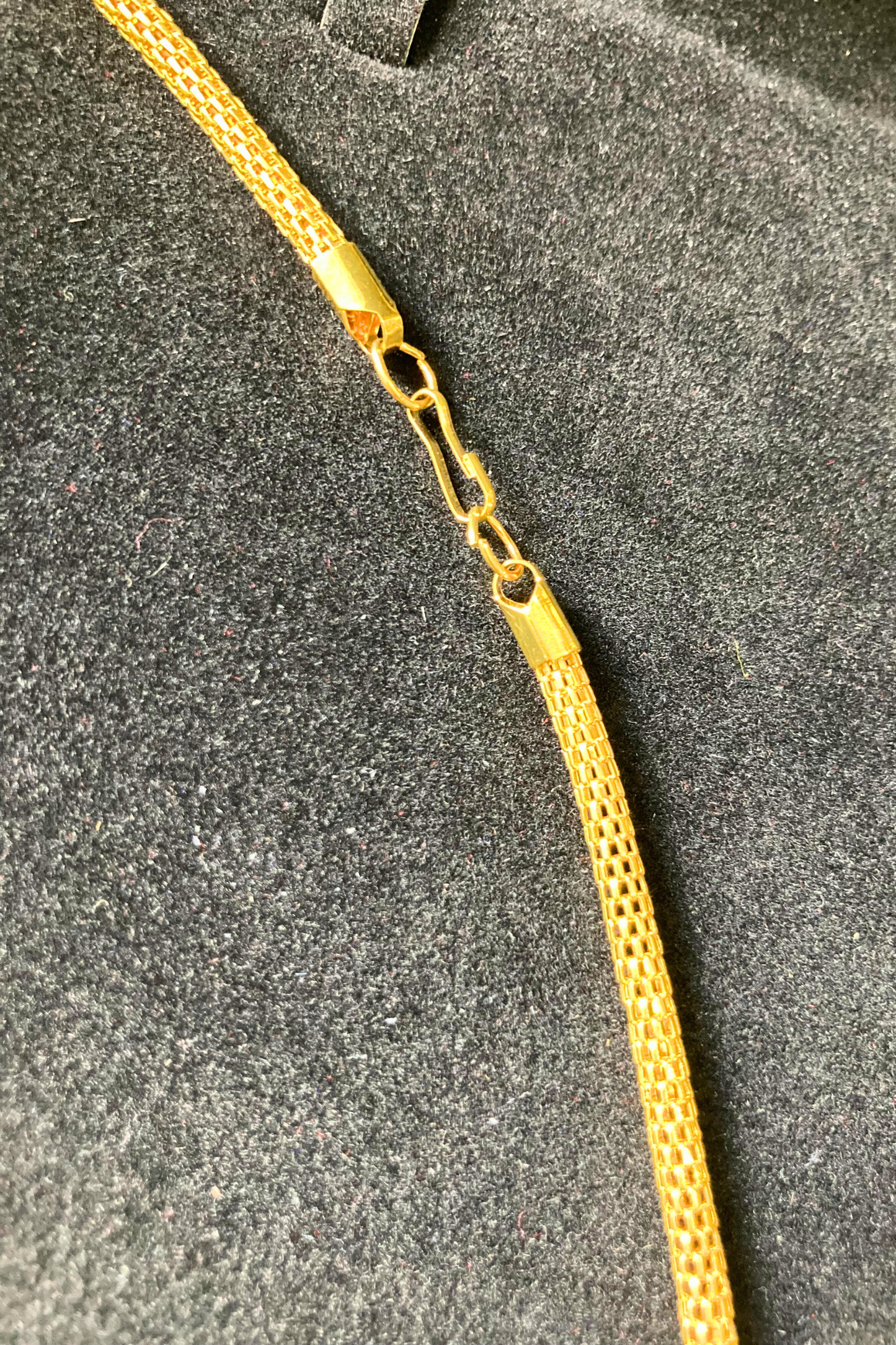 Golden Necklace and Earrings Set with White Stone Accents