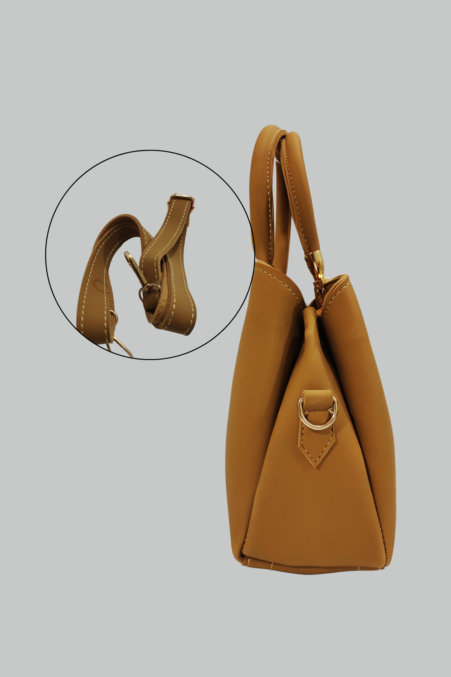 Gold Classic Handbag for Women - Valentina Bags