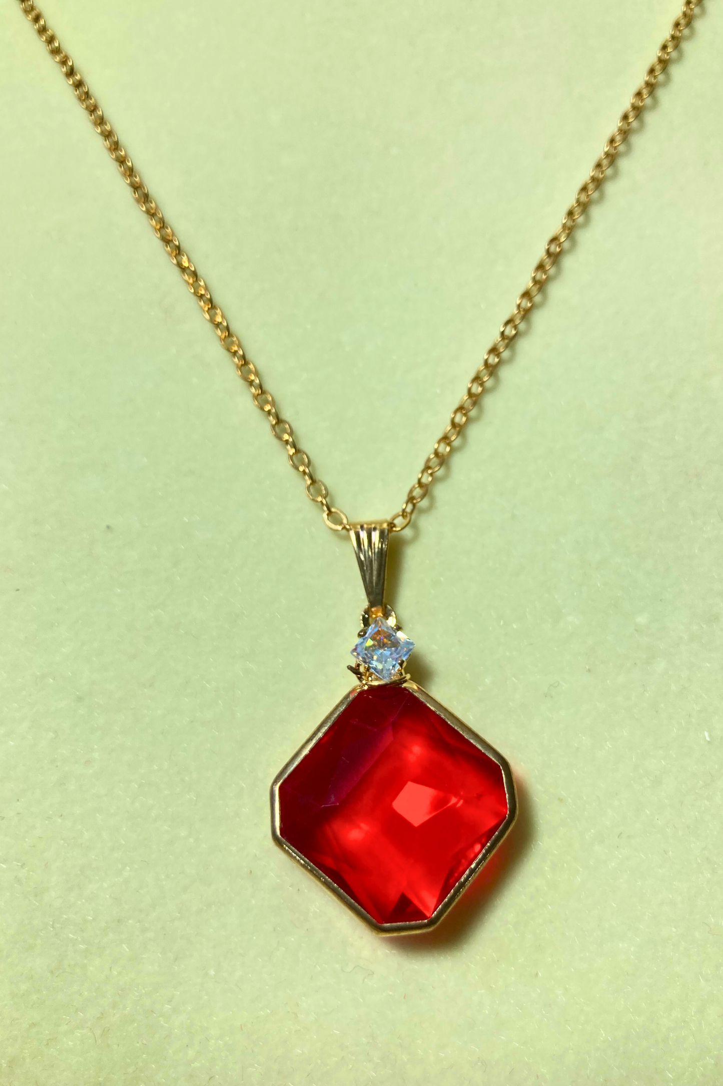 Elegant Pink Stone Pendant and Earring Set