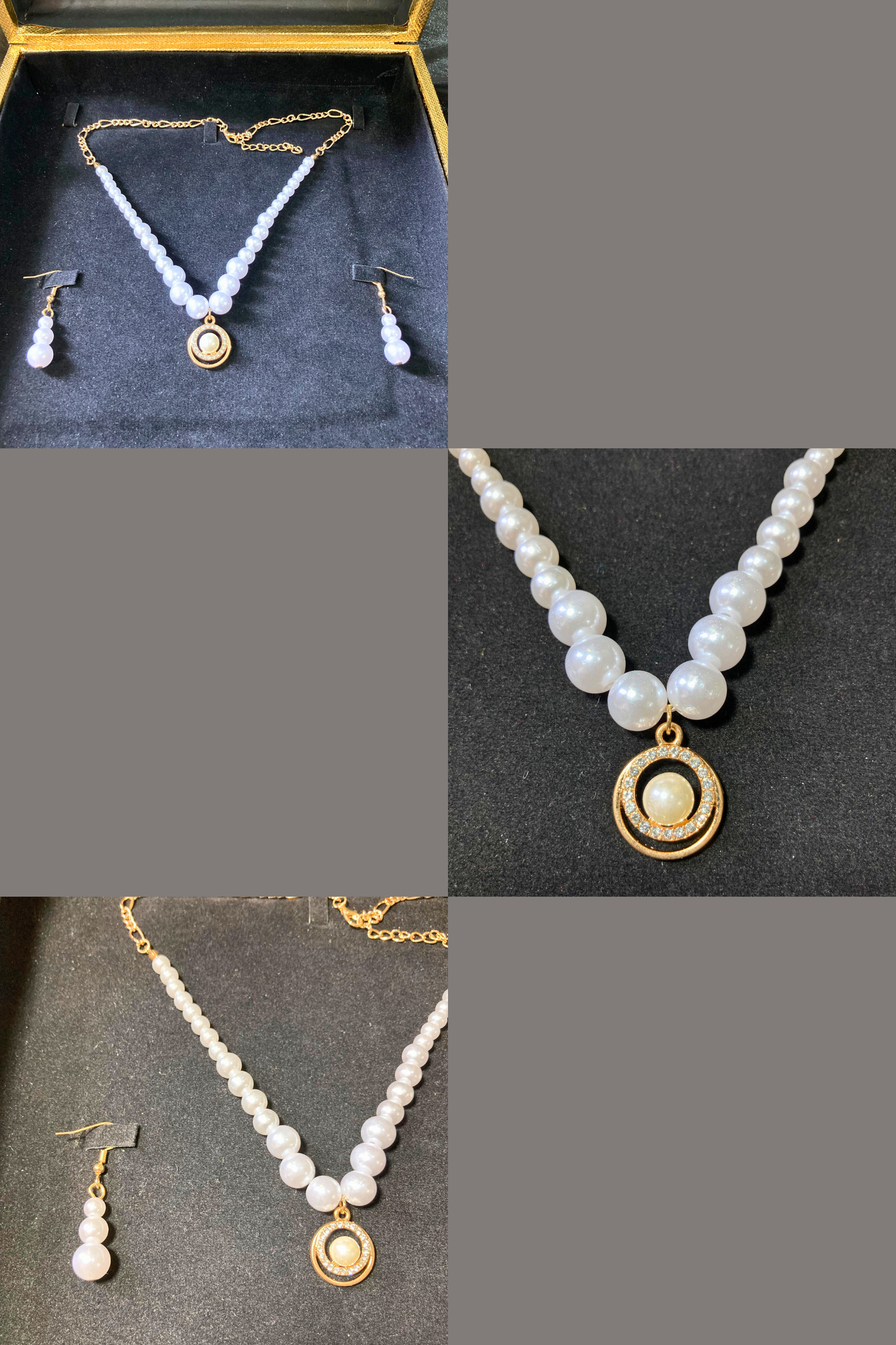 Beautiful White Pearls Mala Set for Girls and Women – Elegant Jewelry for Women With Round Locket