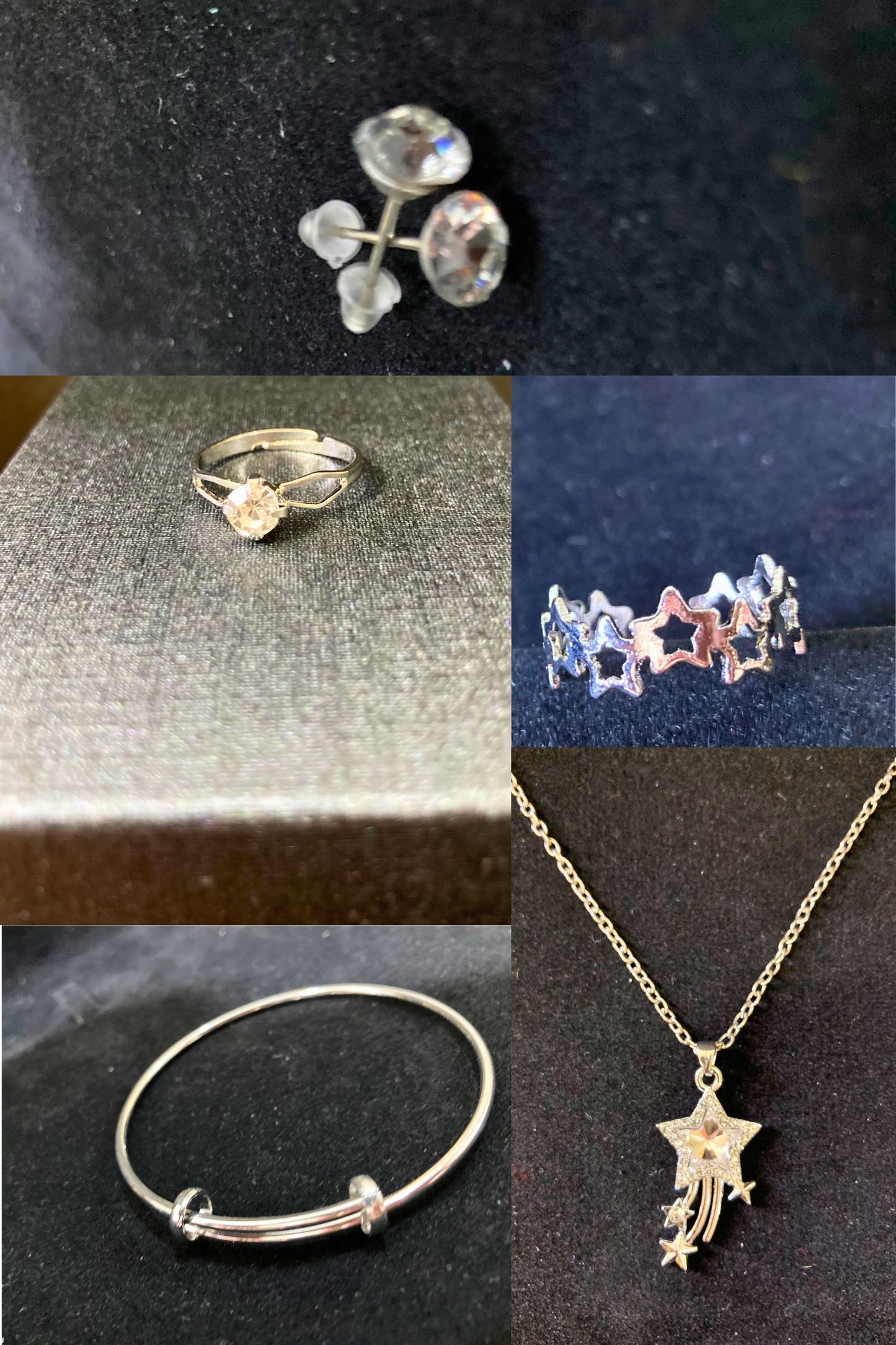 Complete Jewelry Set - Earrings, Karra, Locket and Couple Rings