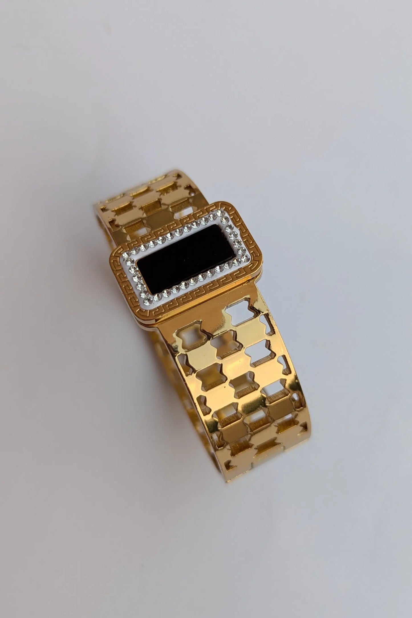 Golden Black Stone Bracelet for Girls