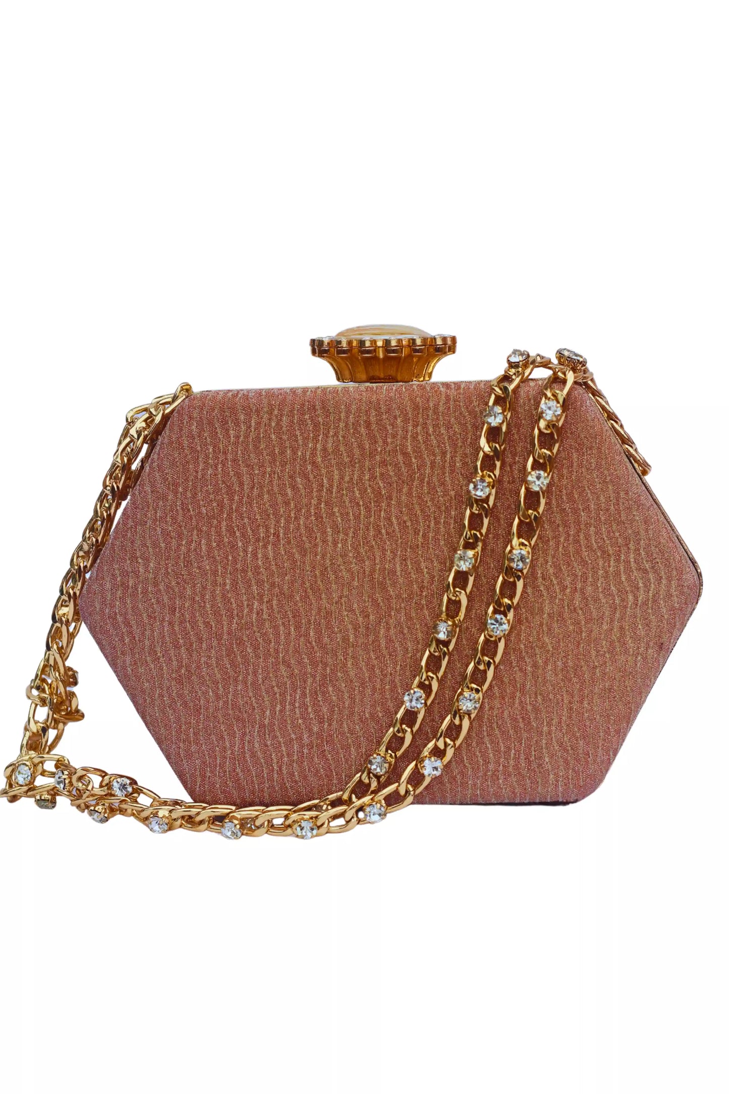 Bridal Clutch Bag with Pearl Chain