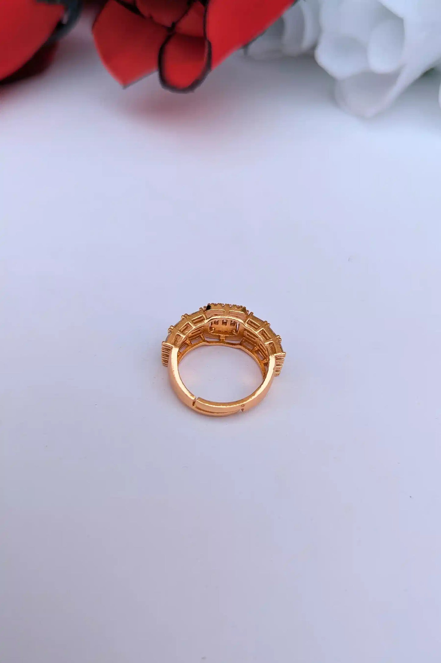 Golden Designer Ring for Women – Valentina Jewelry