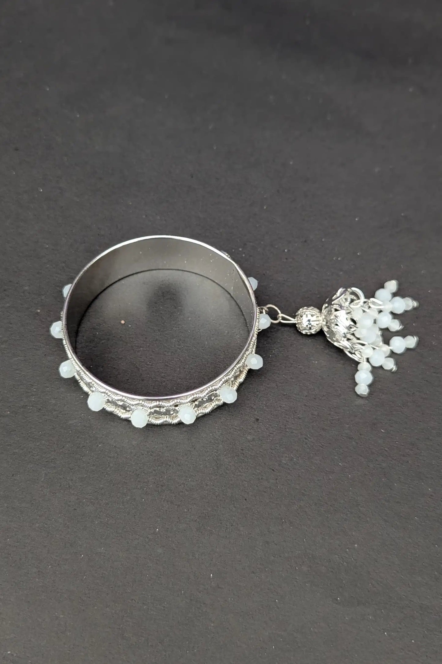 Silver Jhumka Latkan Bangles for Girls