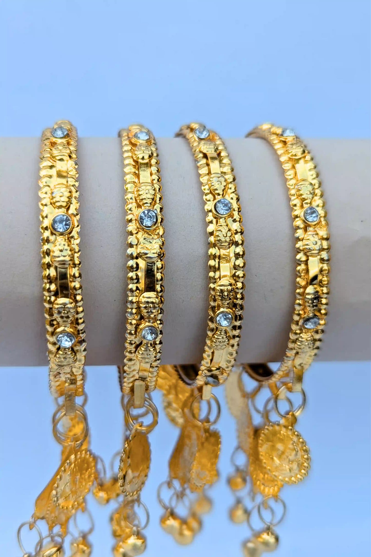 White Pearls Bangles for Girls - Valentina Jewelry zoom view