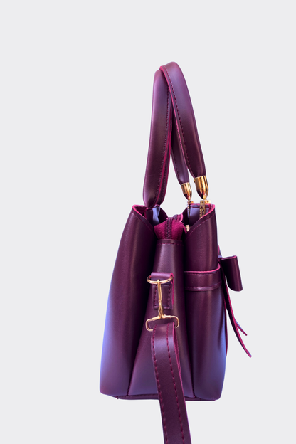 Classic Bow Tote Bag for Girls and women side view