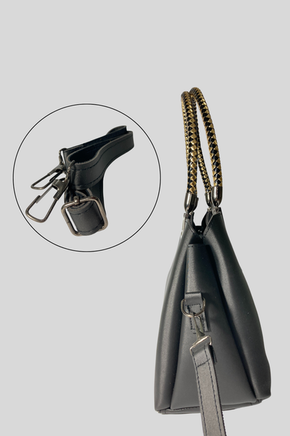 Gray Formal Handbag for Women