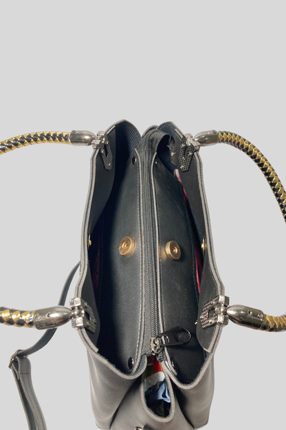 Gray Formal Handbag for Women