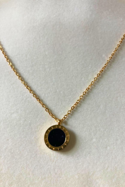 Stylish Black Pendant and Clover Earring Set for Girls and Women