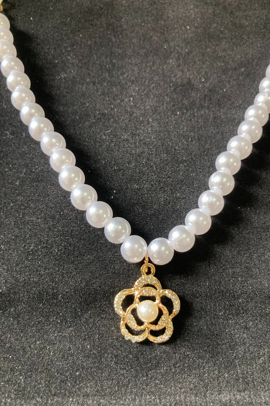 White Pearls Mala set for girls and Women