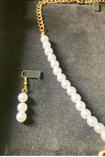 White Pearls Mala set for girls and Women