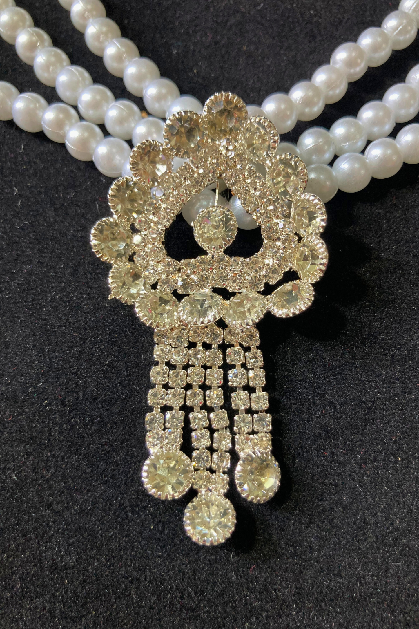 Pearl Choker and Earring Set for Women