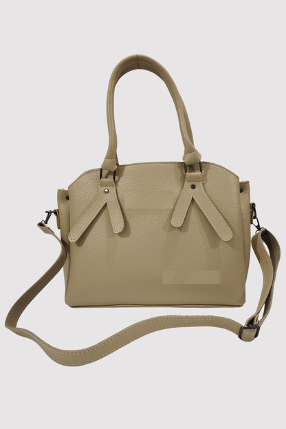 Beige Formal Hand Bag for Women