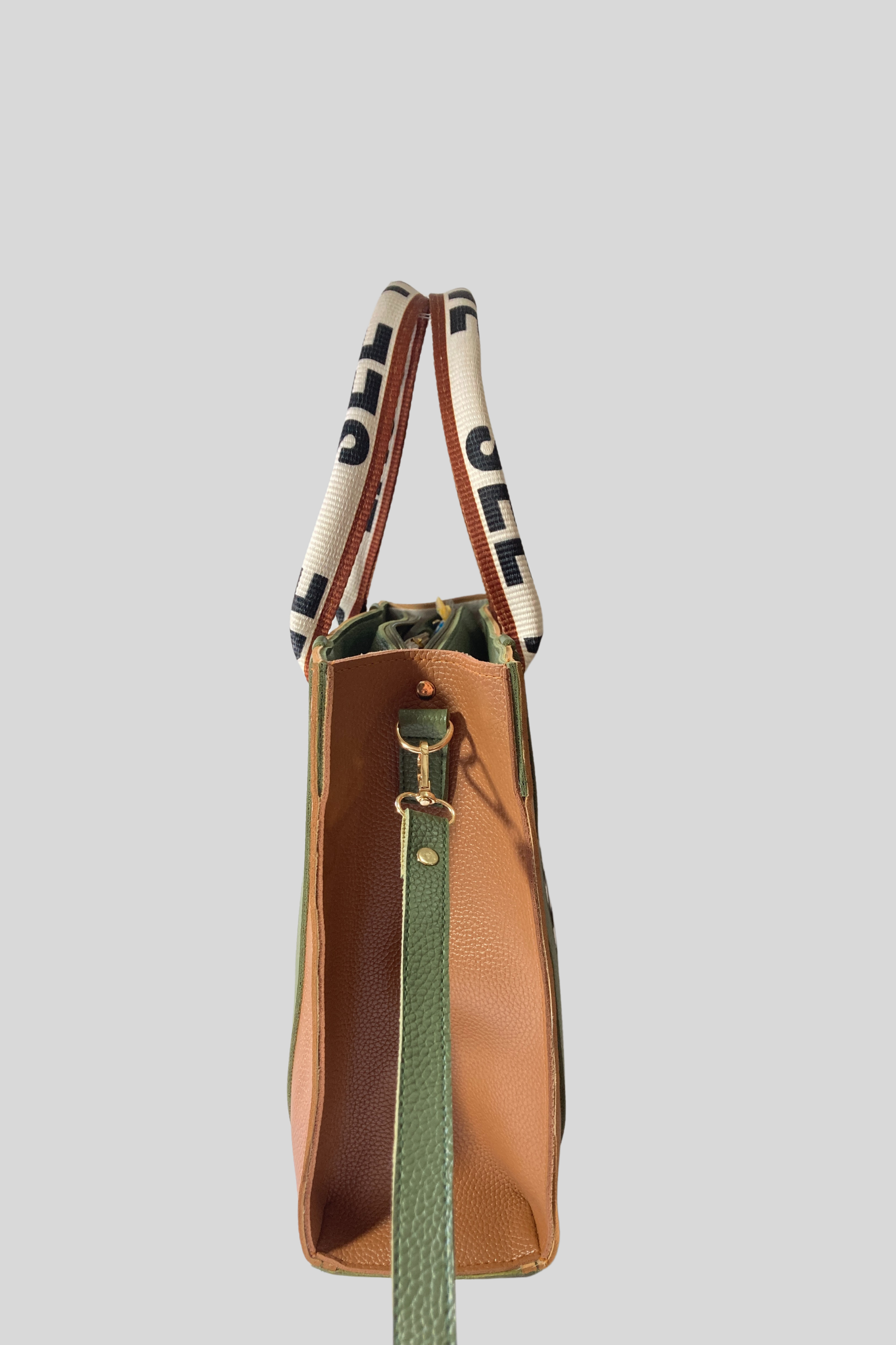 SEE YOU LOVE Large Leather Tote Bag – Stylish & Spacious Ladies Handbag side