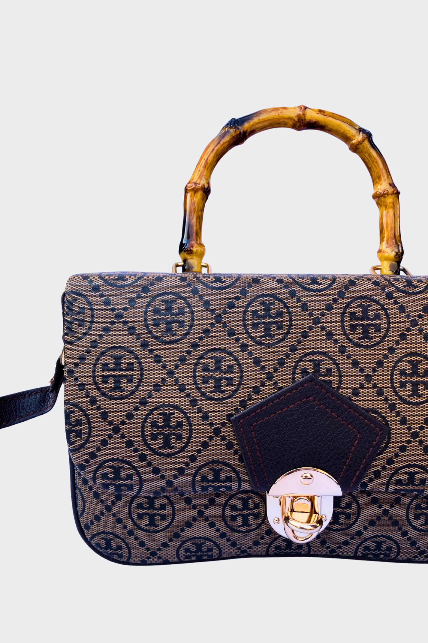 Bamboo Handle TB Bag for Women