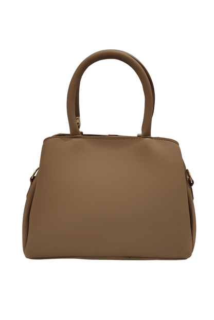 Classic Tan Handbag For Women - Valentina Bags