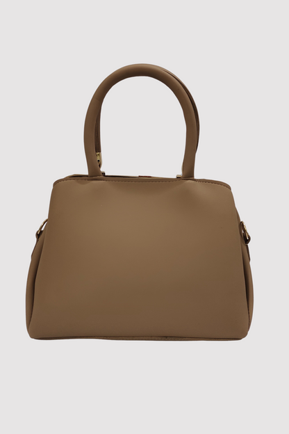 Classic Tan Handbag For Women - Valentina Bags