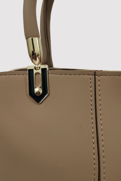 Classic Tan Handbag For Women - Valentina Bags