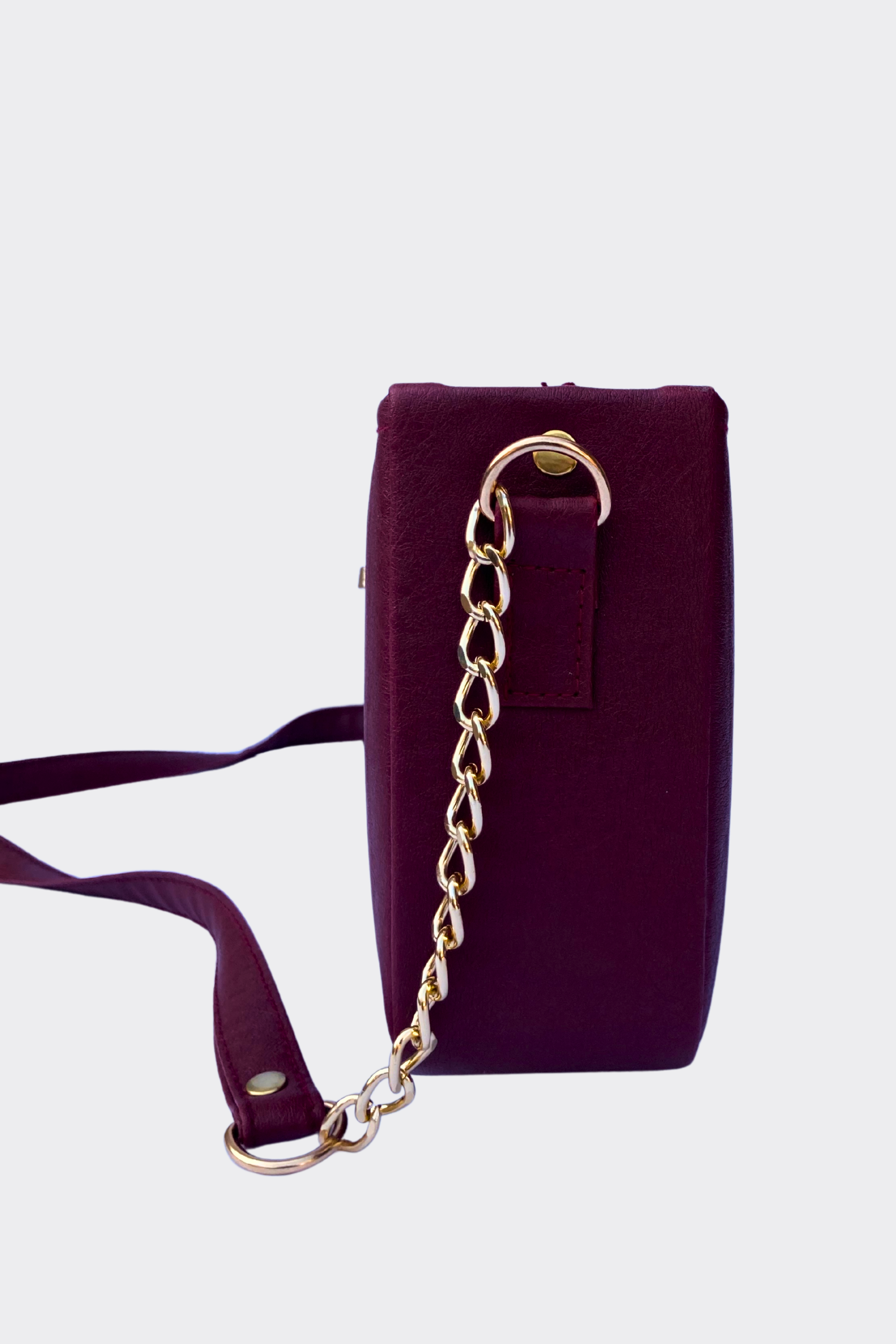 Maroon Alina Ladies Bag  for women side view