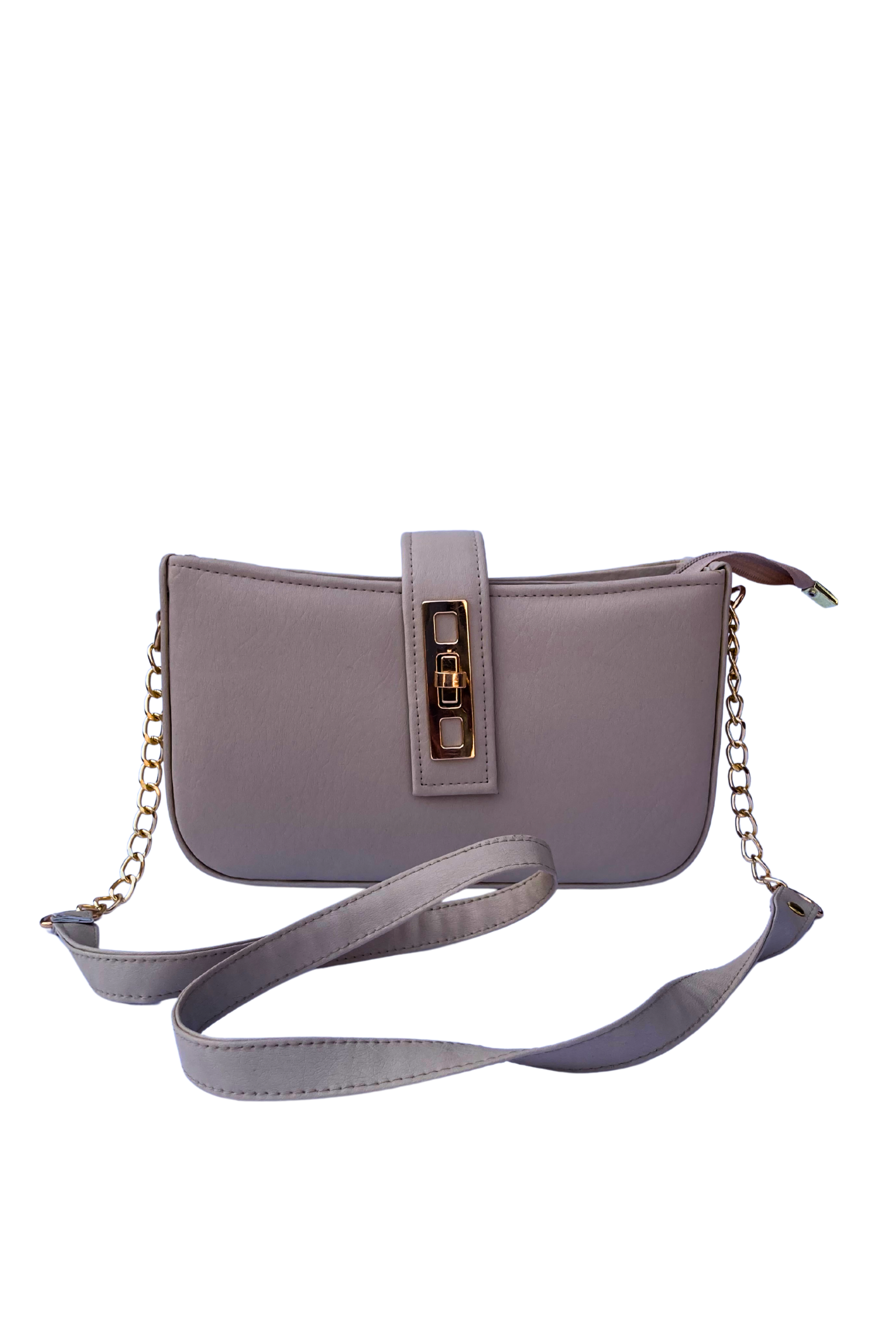 Alina Ladies Bag Grey bag front view with strap