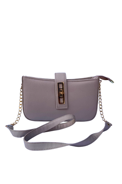 Alina Ladies Bag Grey bag front view with strap