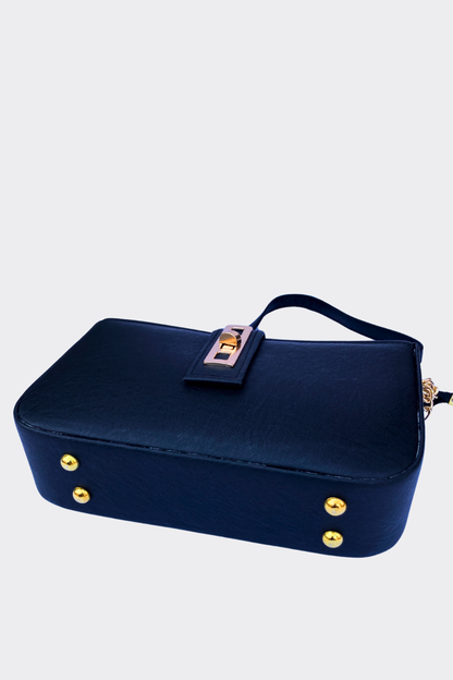 Navy Alina Ladies Bag  bottom view