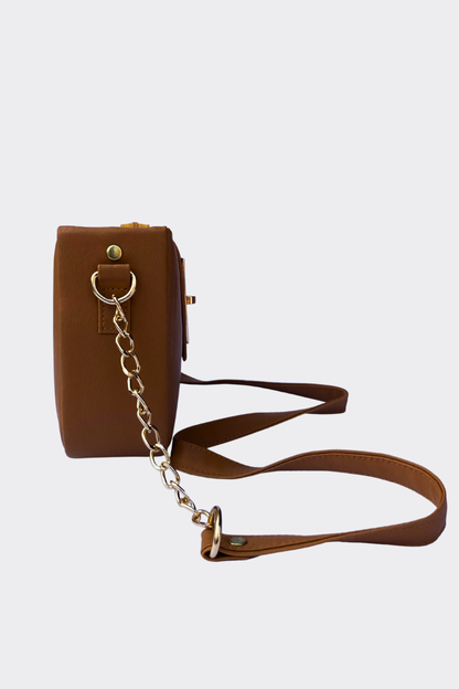 Brown Alina Ladies Bag  side view