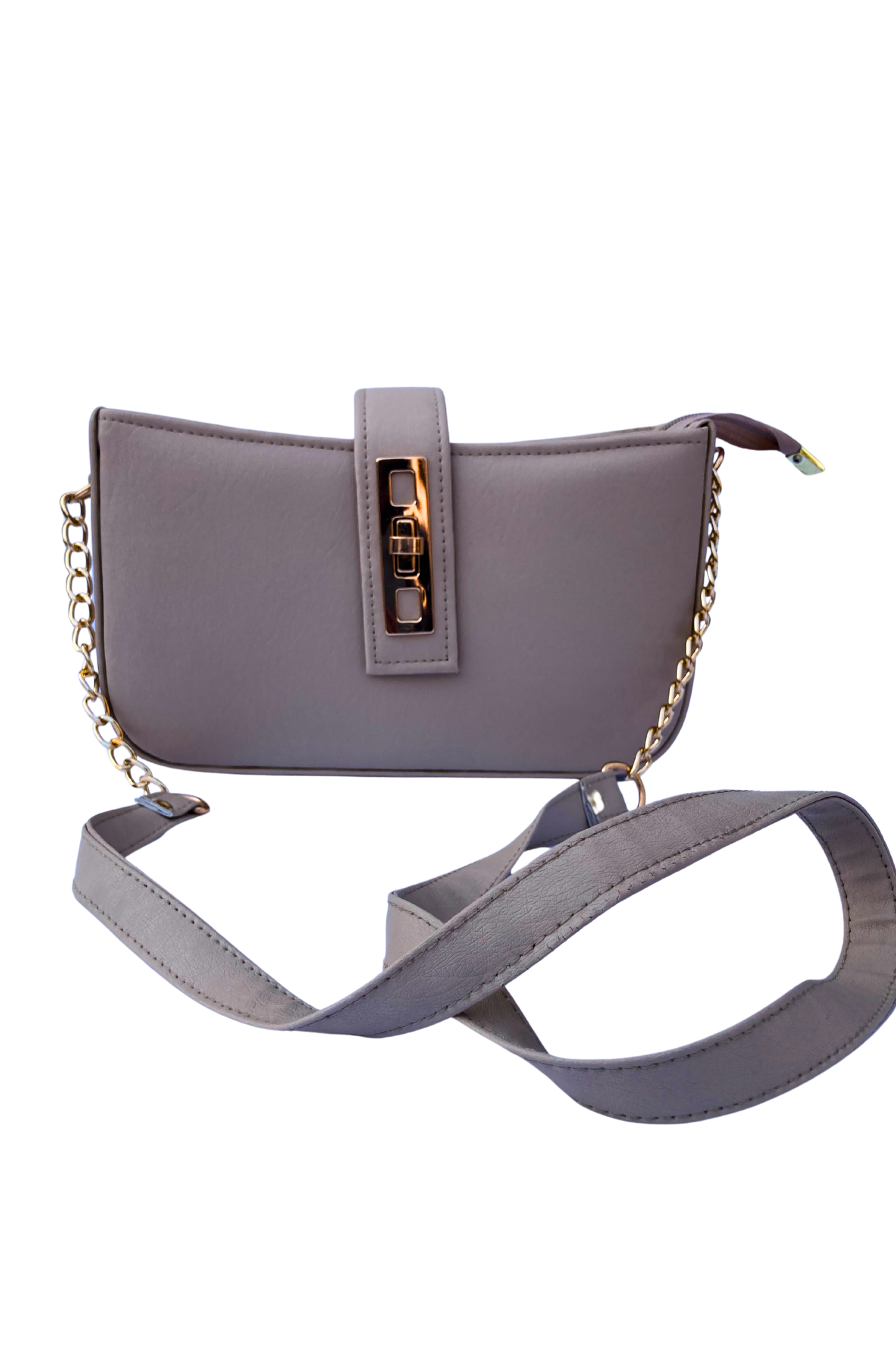 Alina Ladies Bag Grey bag front view with strap