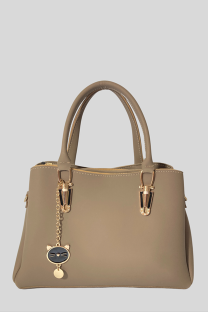 Formal Beige 2-Piece Handbags for Women 