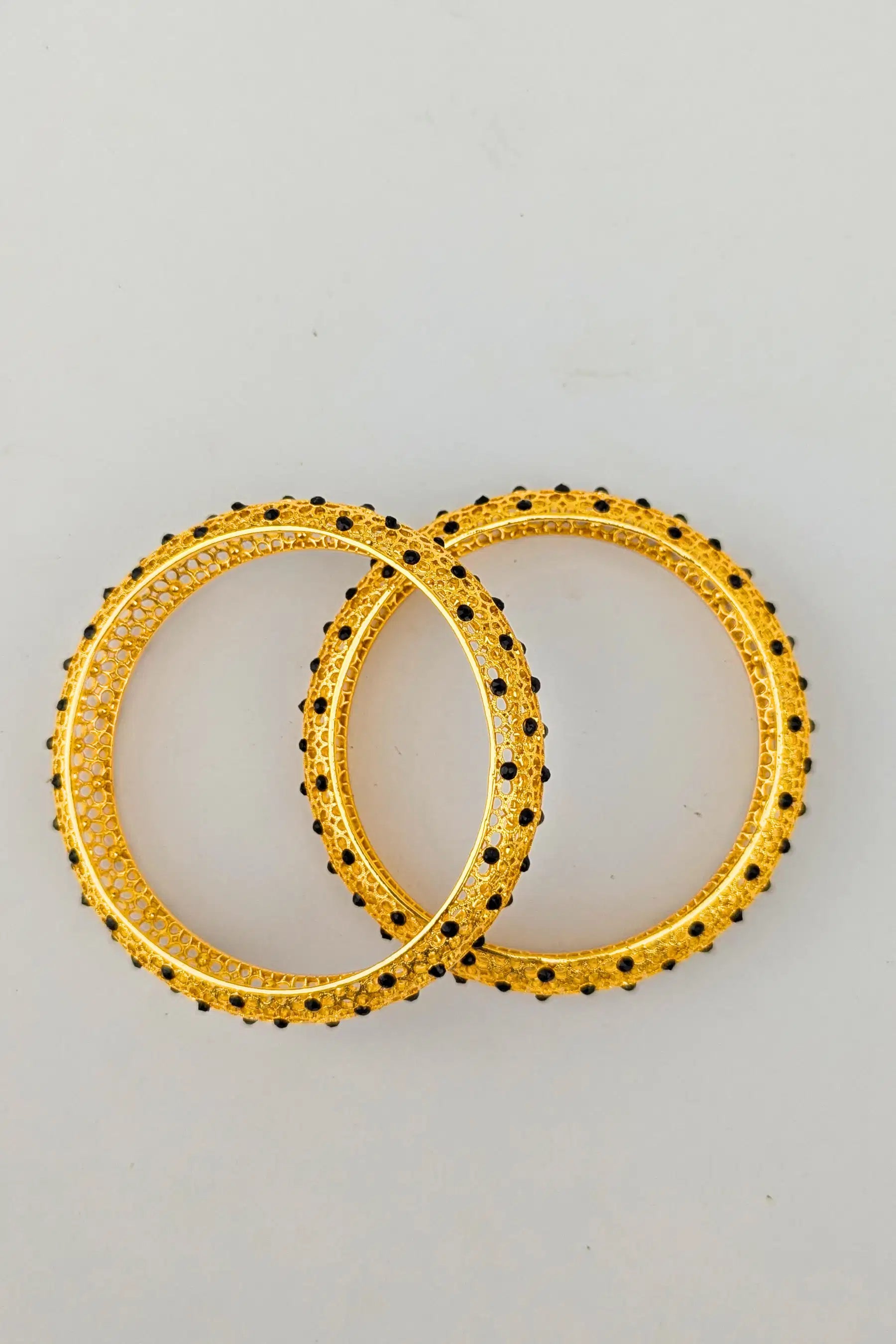 Golden Karray for Girls with Black Beads