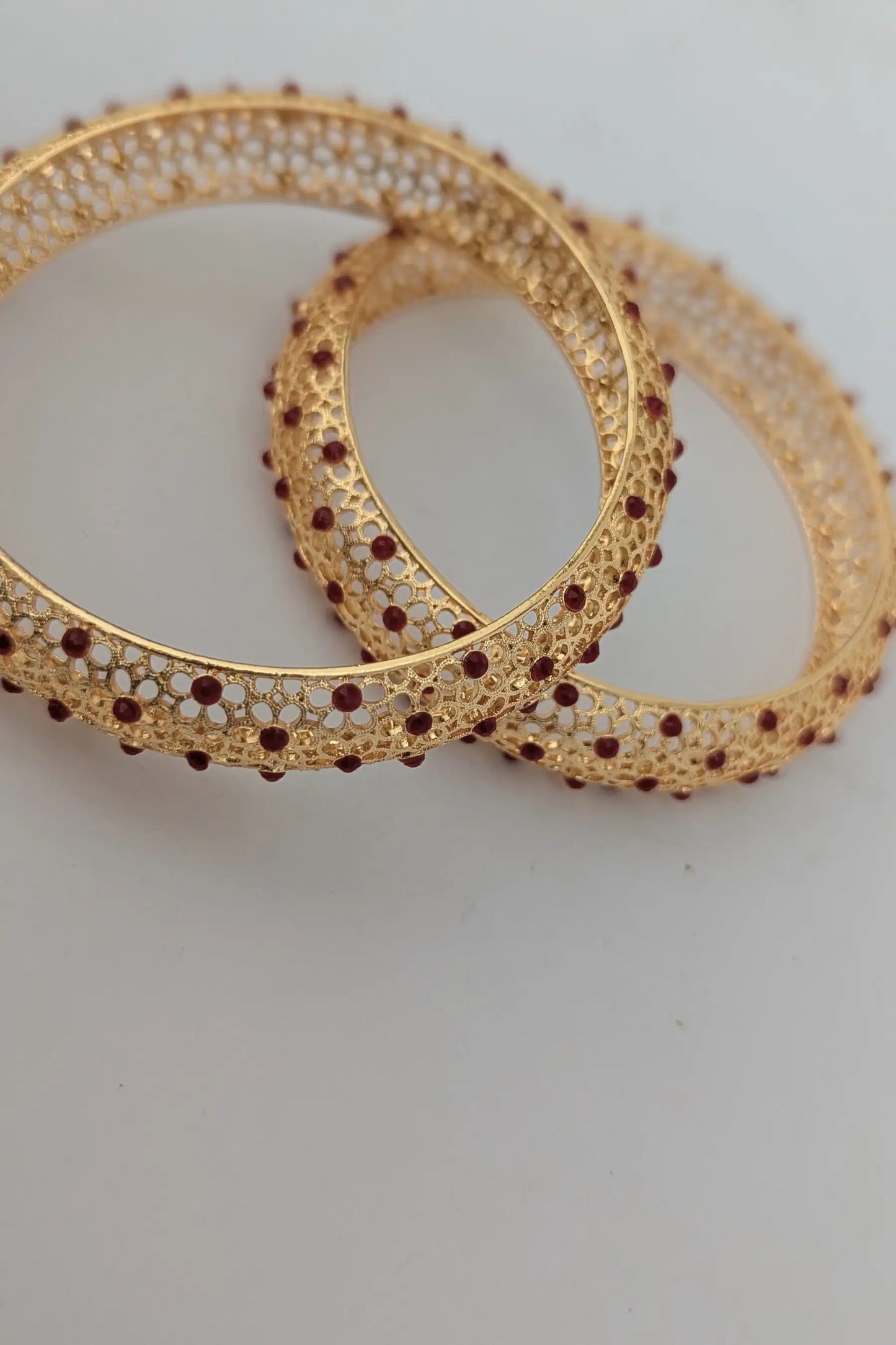 Golden Karray for Girls with Black Beads – Traditional Style Bangles for All Occasions