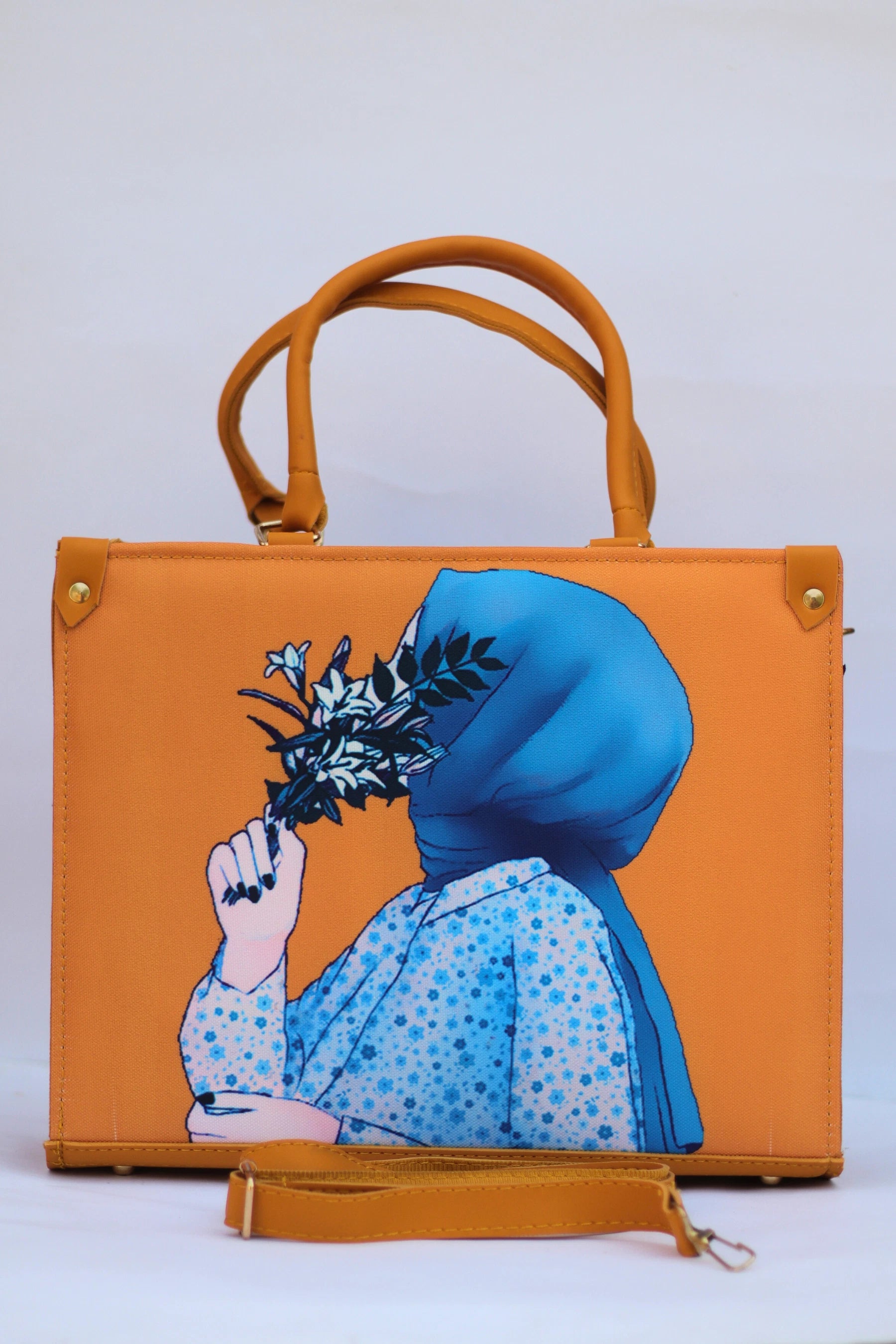 Hijabi Girl Tote Bag- Ladies Handbag