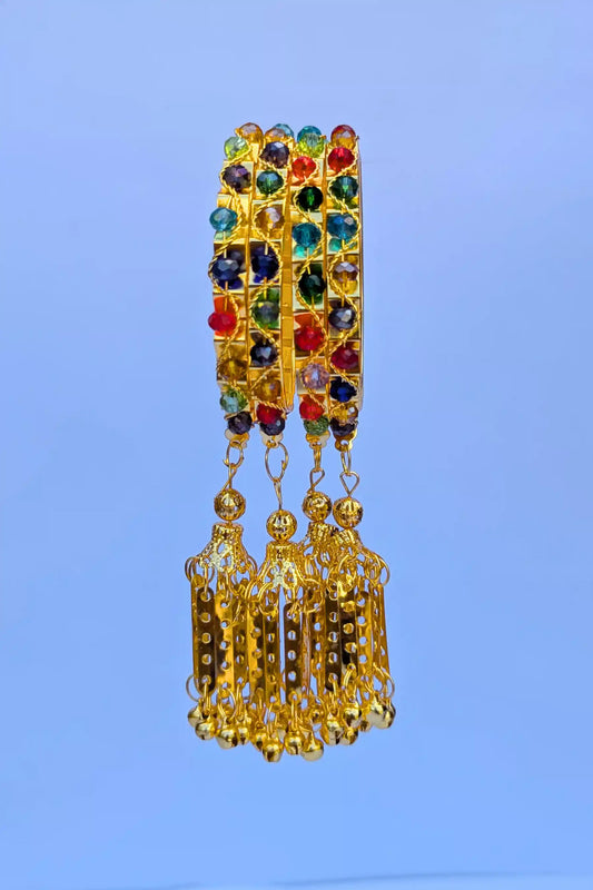 Multicolor pearls bangles for girls