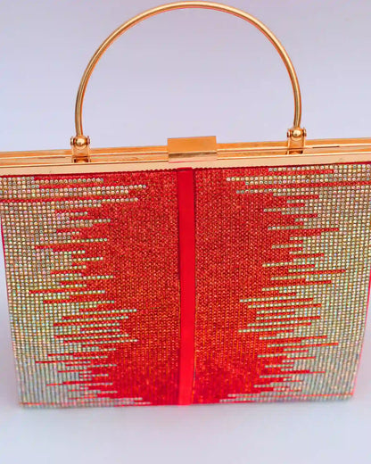  Party Wear Red Clutch purse for women