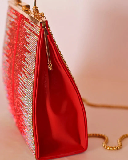  Party Wear Red Clutch purse for women