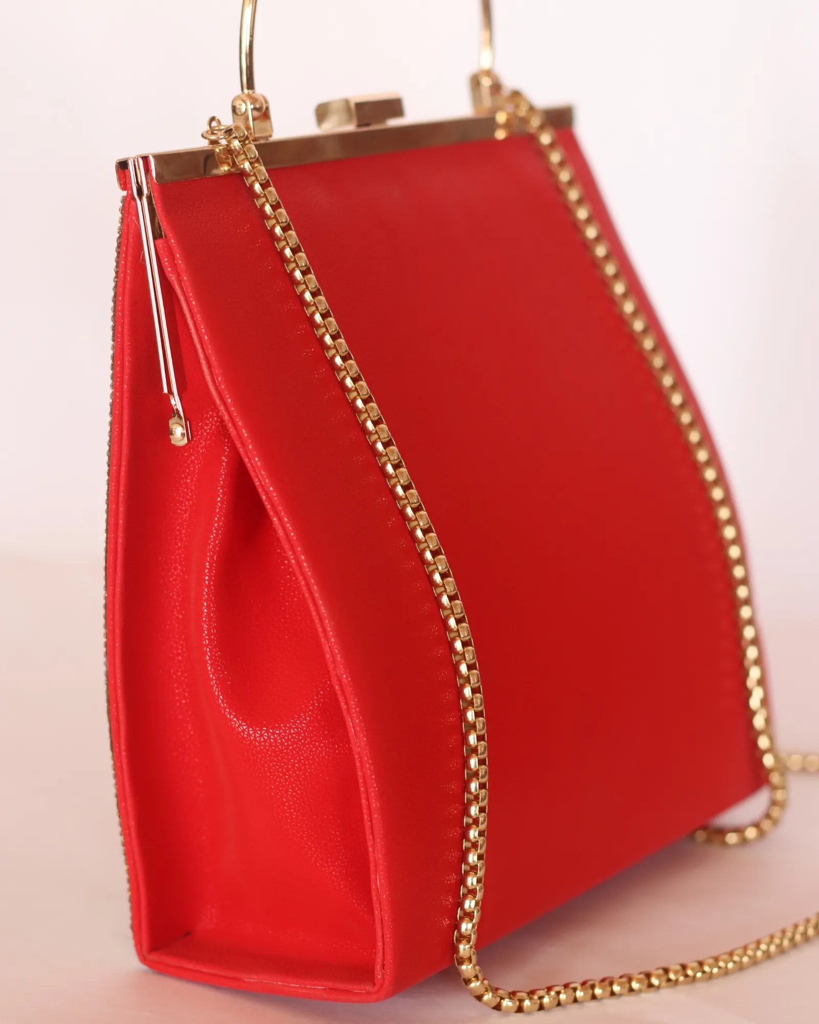  Party Wear Red Clutch purse for women with chain