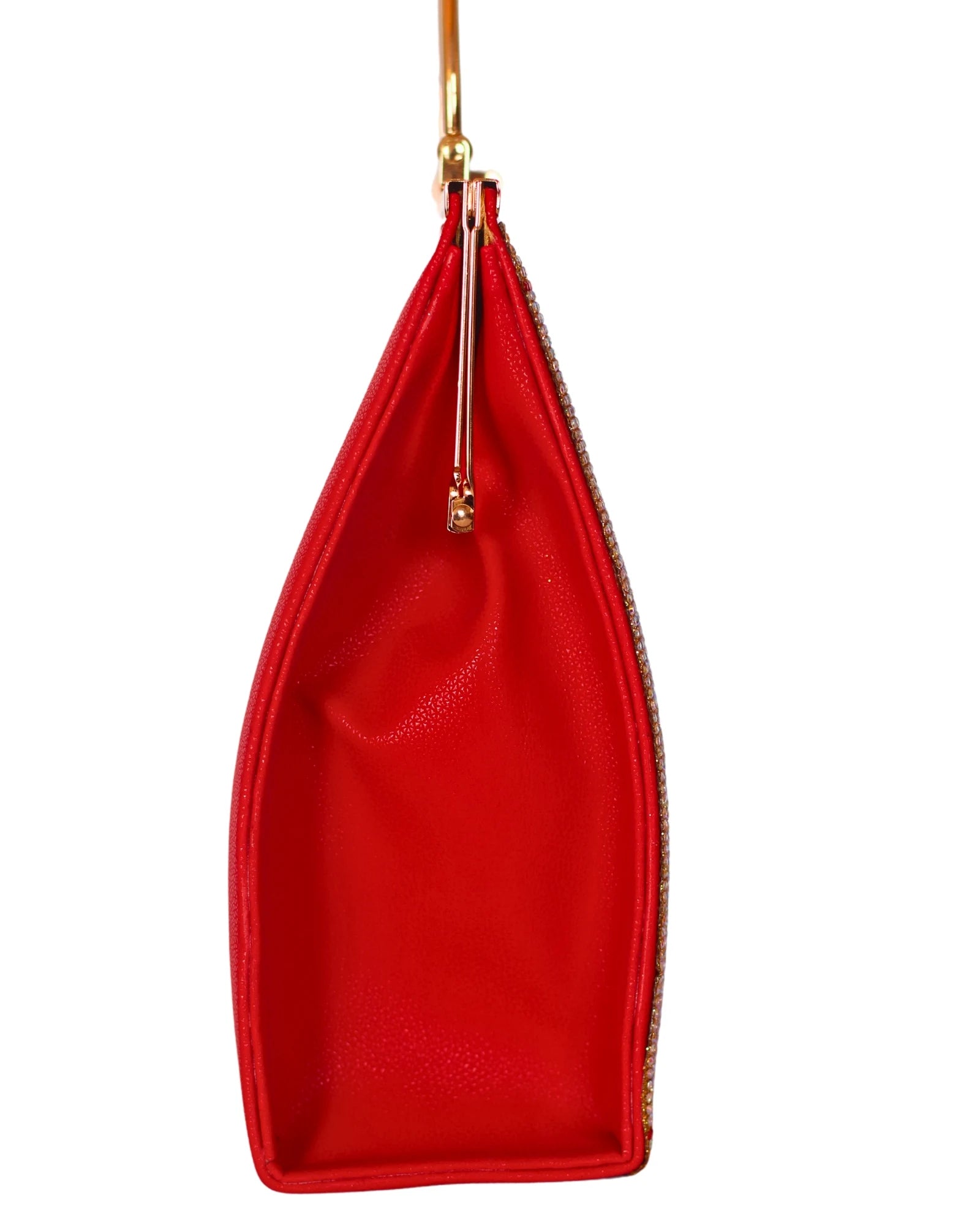  Party Wear Red Clutch purse for women side view