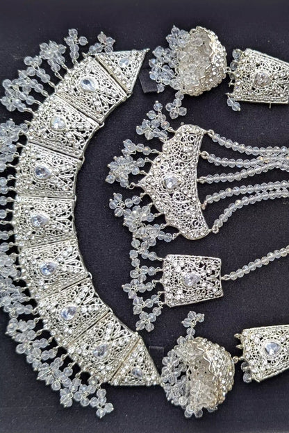 Bridal Jewelry Set (Jhumki, Matha Patti, and Necklace) Valentina Jewelry