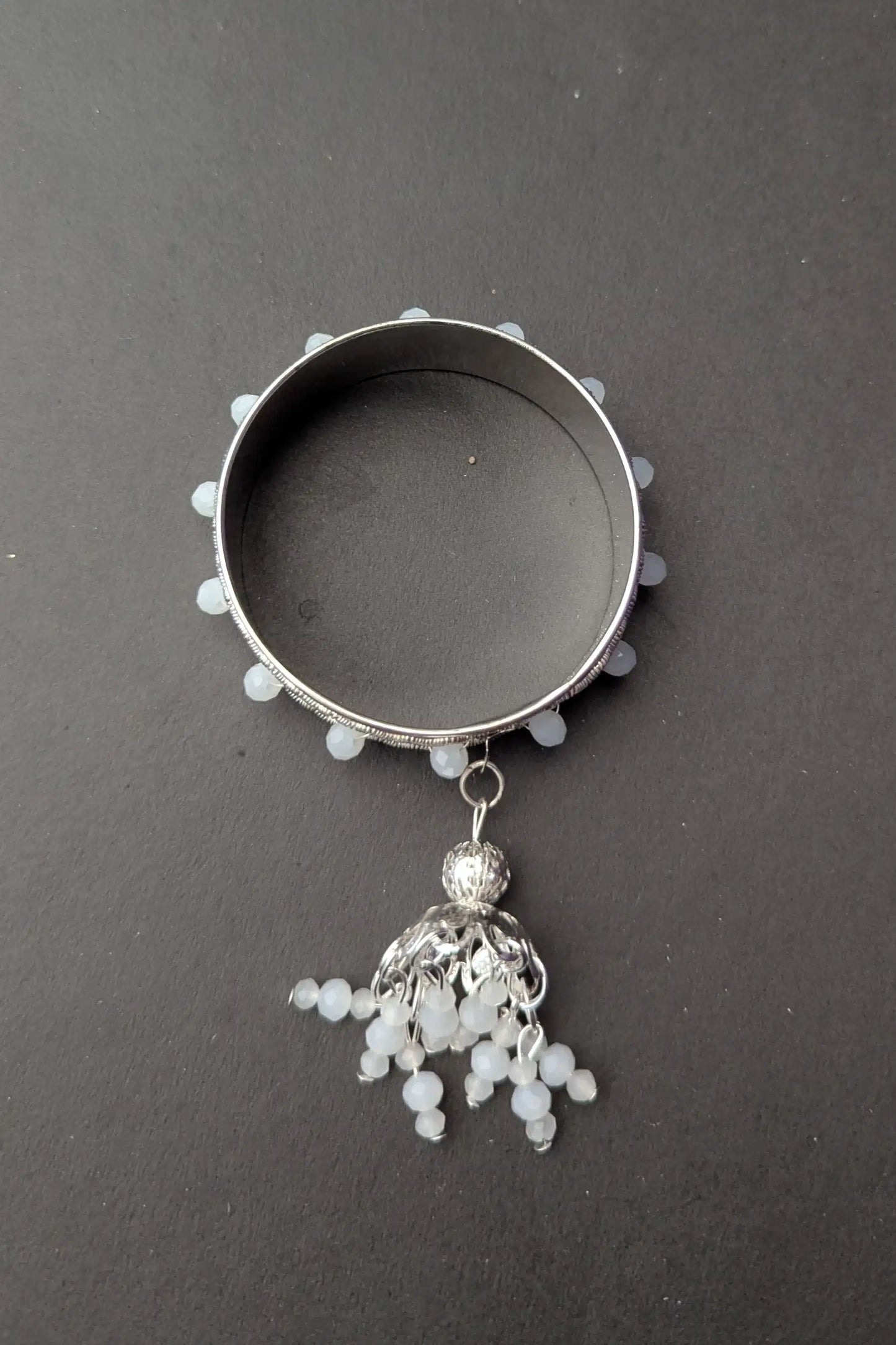 Silver Jhumka Latkan Bangles for Girls