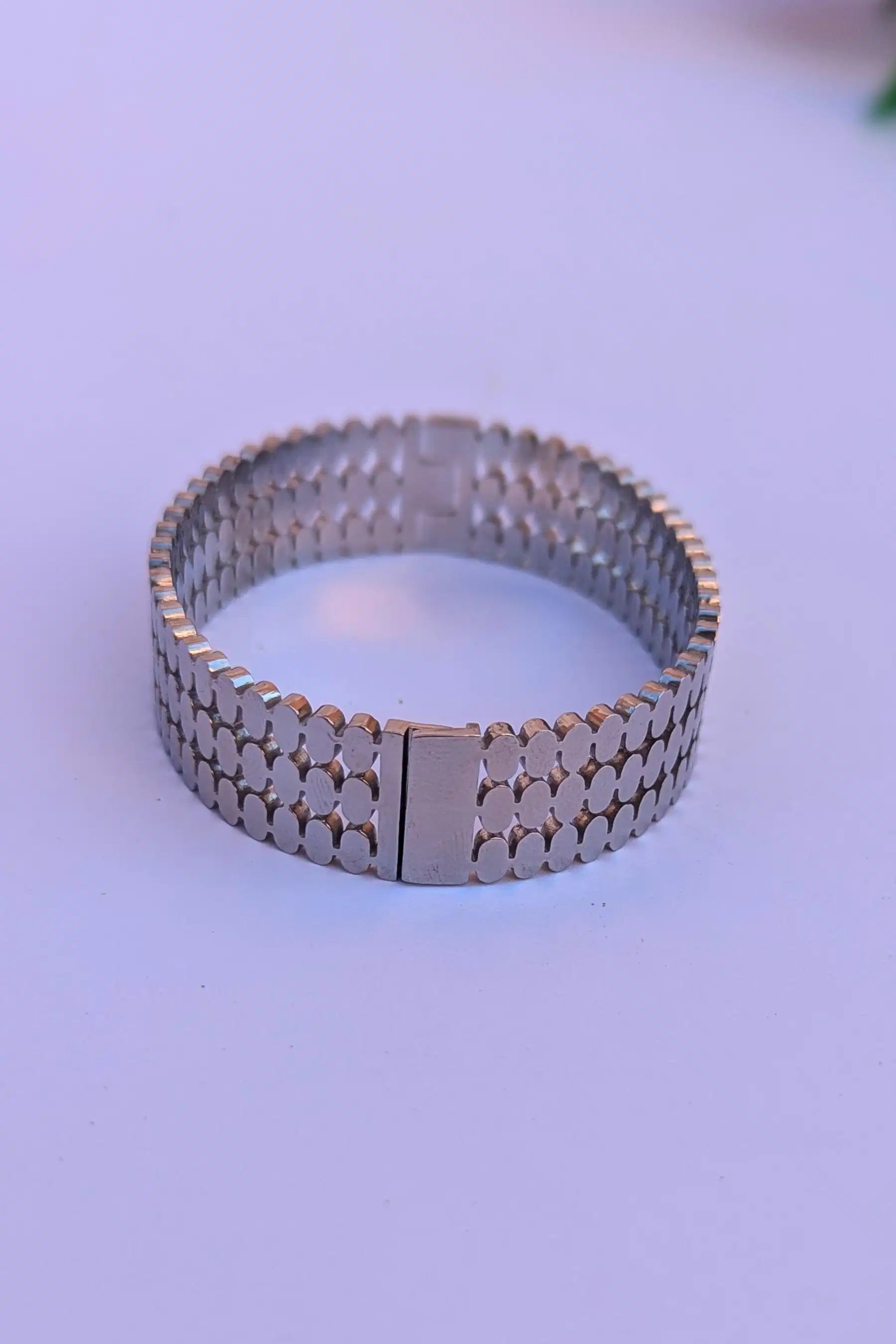 silver layer bracelet