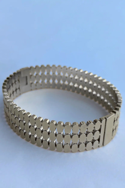 silver layer bracelet