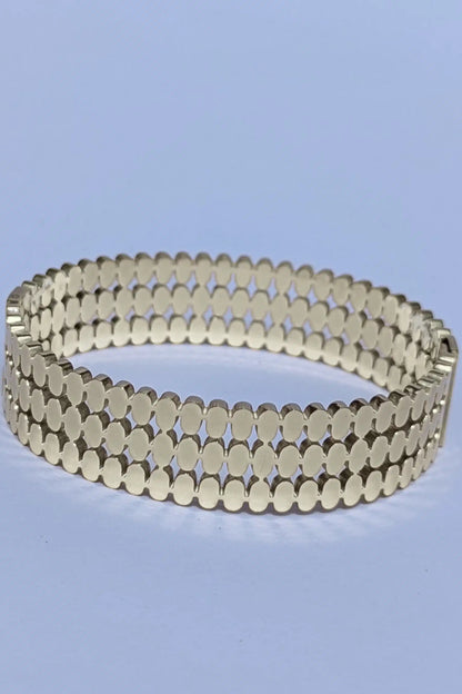 silver layer bracelet