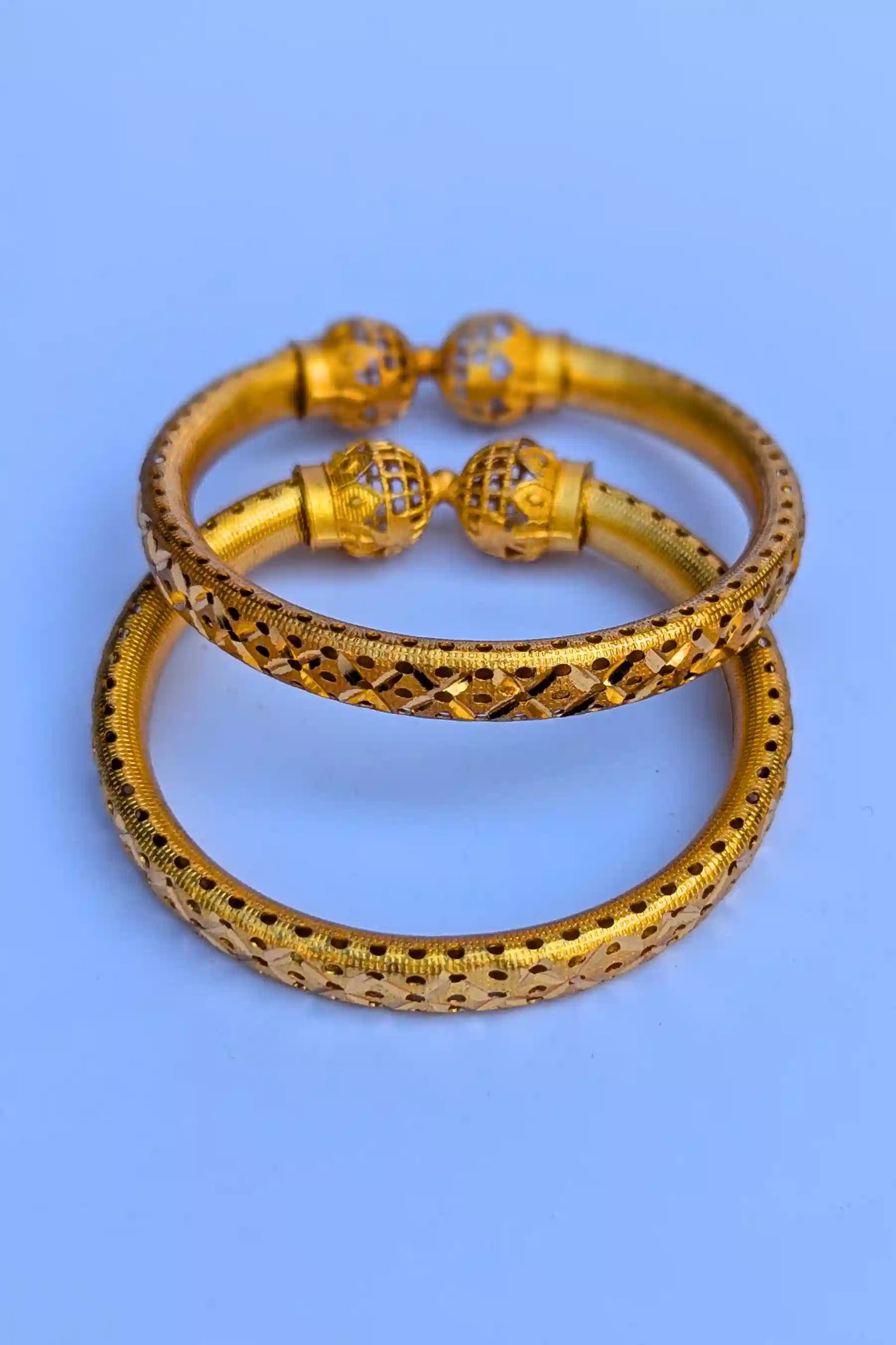 Exclusive 2-Piece Gold Bangles Set for Girls