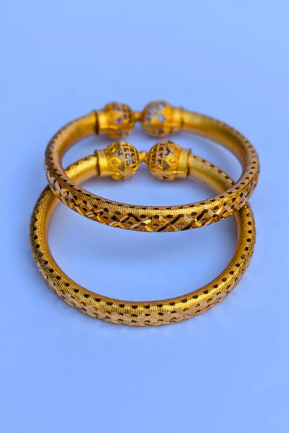Exclusive 2-Piece Gold Bangles Set for Girls