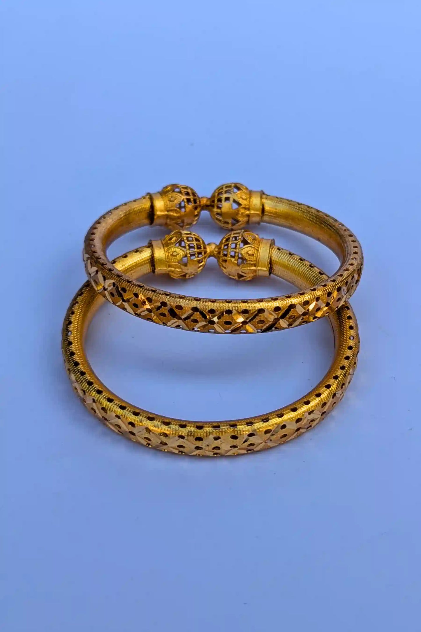 Exclusive 2-Piece Gold Bangles Set for Girls