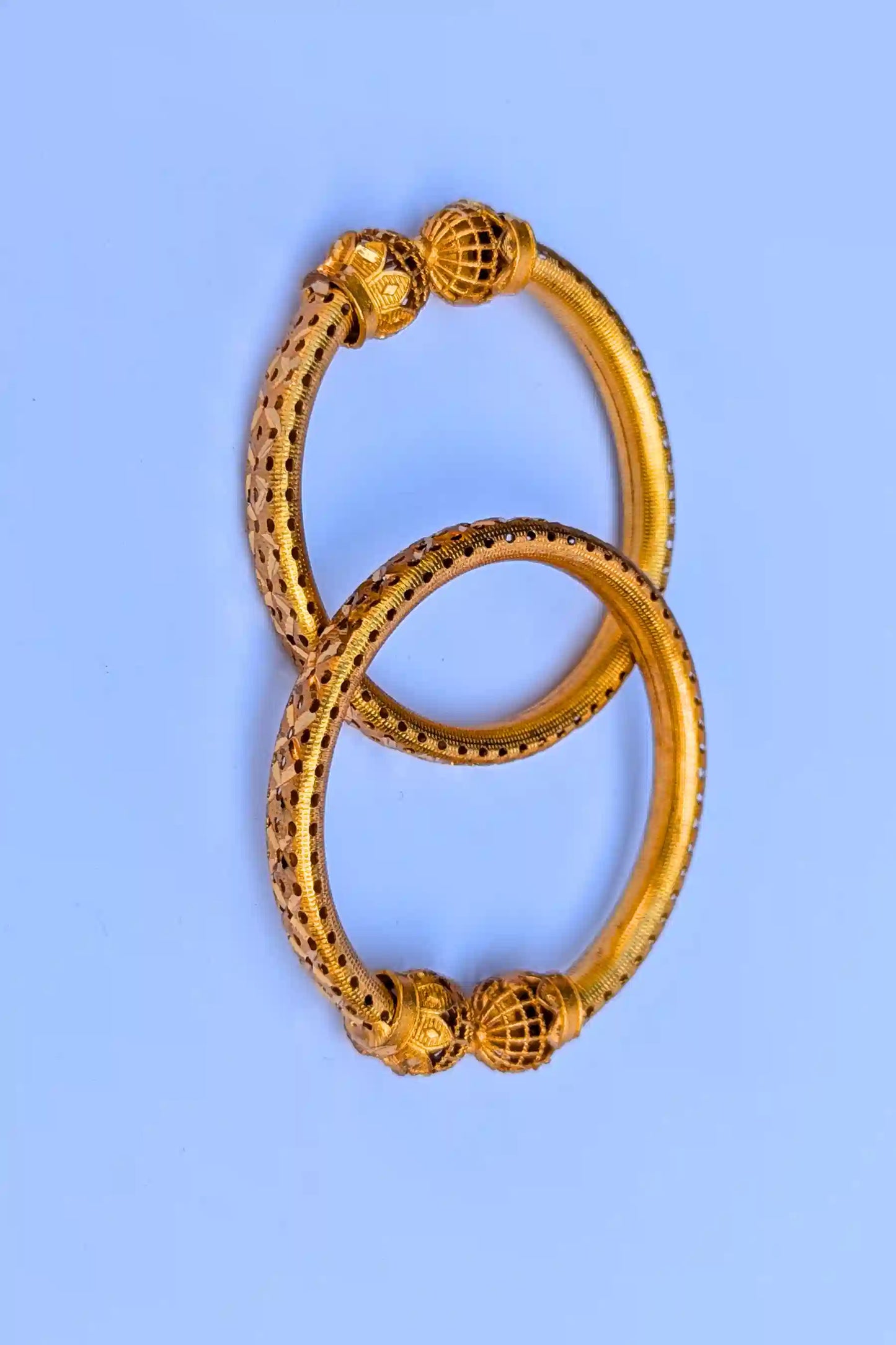 Exclusive 2-Piece Gold Bangles Set for Girls