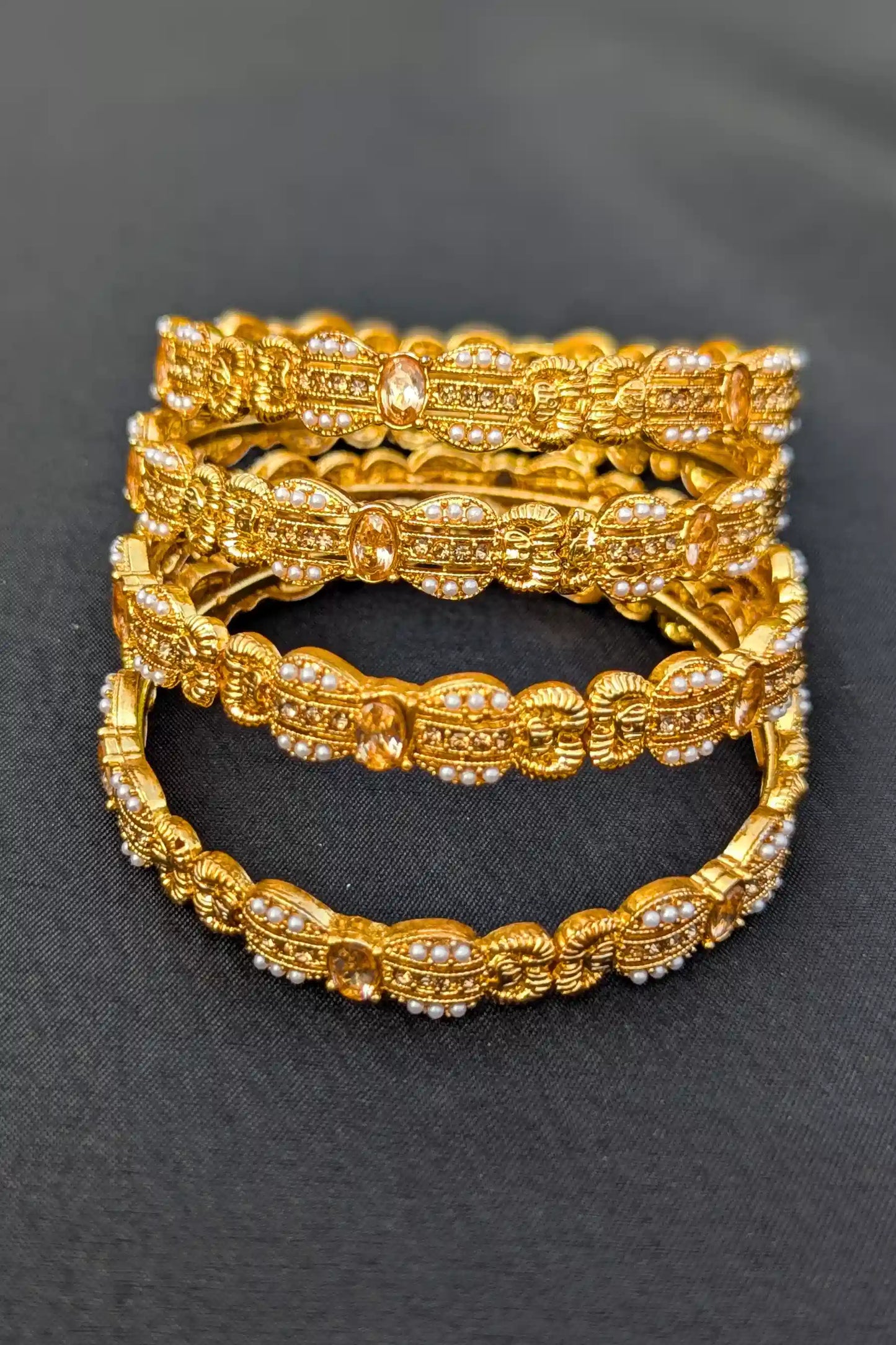 Floral Design Bangles for Girls