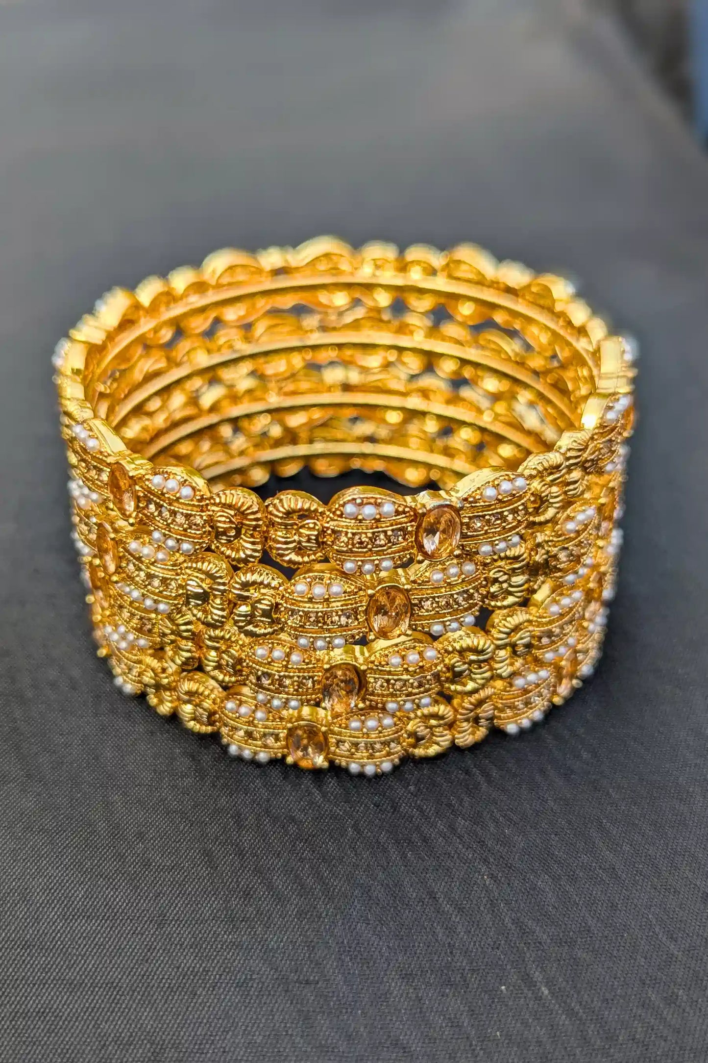 Floral Design Bangles for Girls