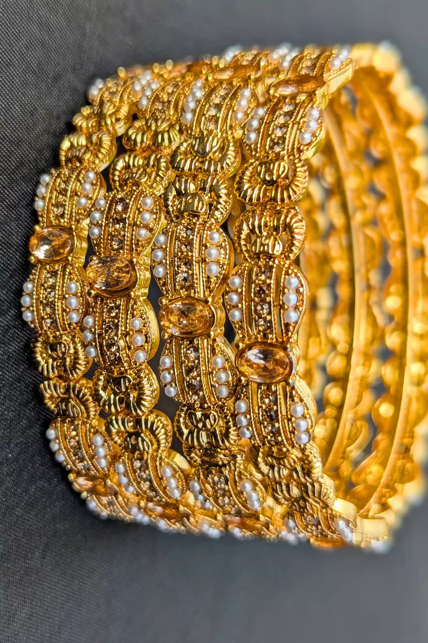 Floral Design Bangles for Girls